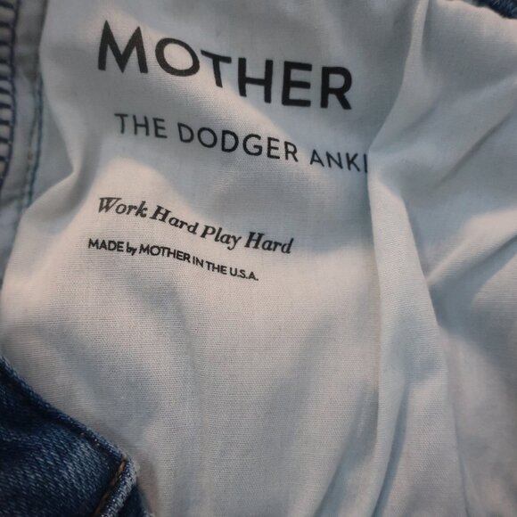 NWT Womens MOTHER The Dodger Ankle Blue Wide Leg Jeans 31 - Picture 11 of 11